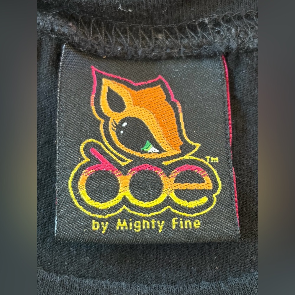 Mighty Fine Doe Lenore Roman Dirge Y2K Black Graphic Short Sleeve T-Shirt Top - Picture 7 of 12